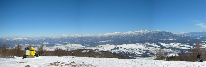 入笠山から見る八ヶ岳