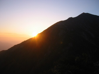 蓮華岳の日の出
