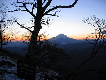 檜洞丸からの富士山