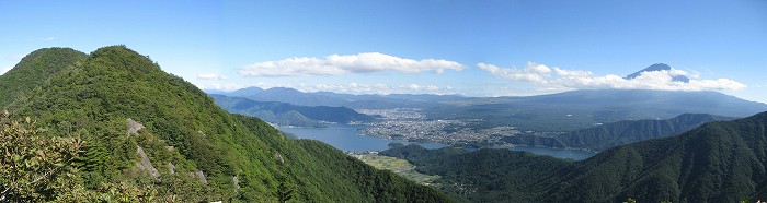 三ツ峠山～丹沢方面～三国山稜～富士山