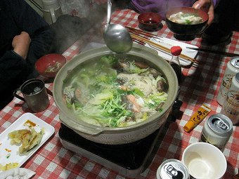 鍋割山荘海鮮鍋