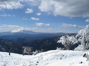 塔ノ岳の富士山