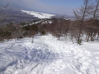 平沢峠へ