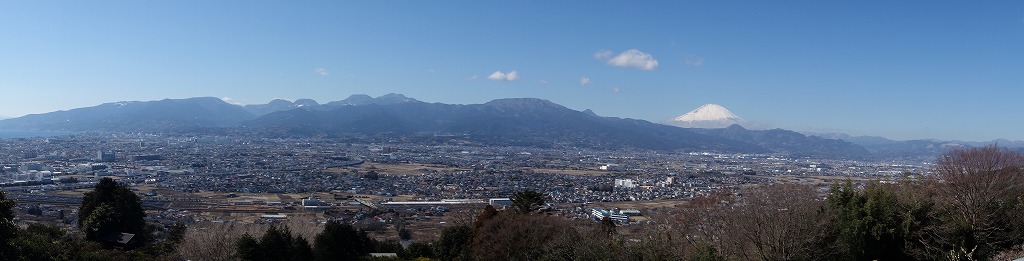 見晴から見る箱根～富士山～丹沢