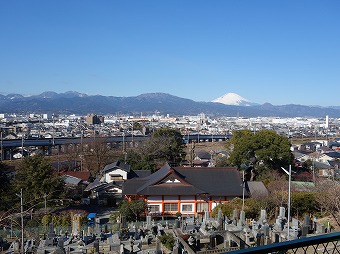 富士山や箱根の山々