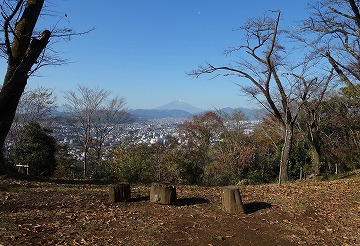 浅間山から富士山